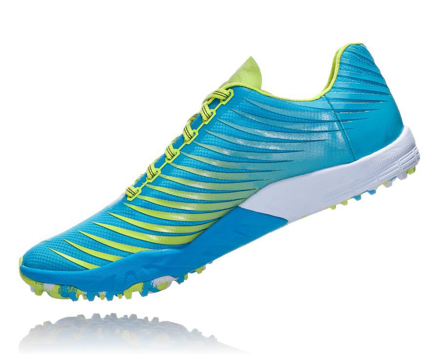 Hoka One One Spikes Dame - Evo Xc - Blå/Grøn - 605724DFC